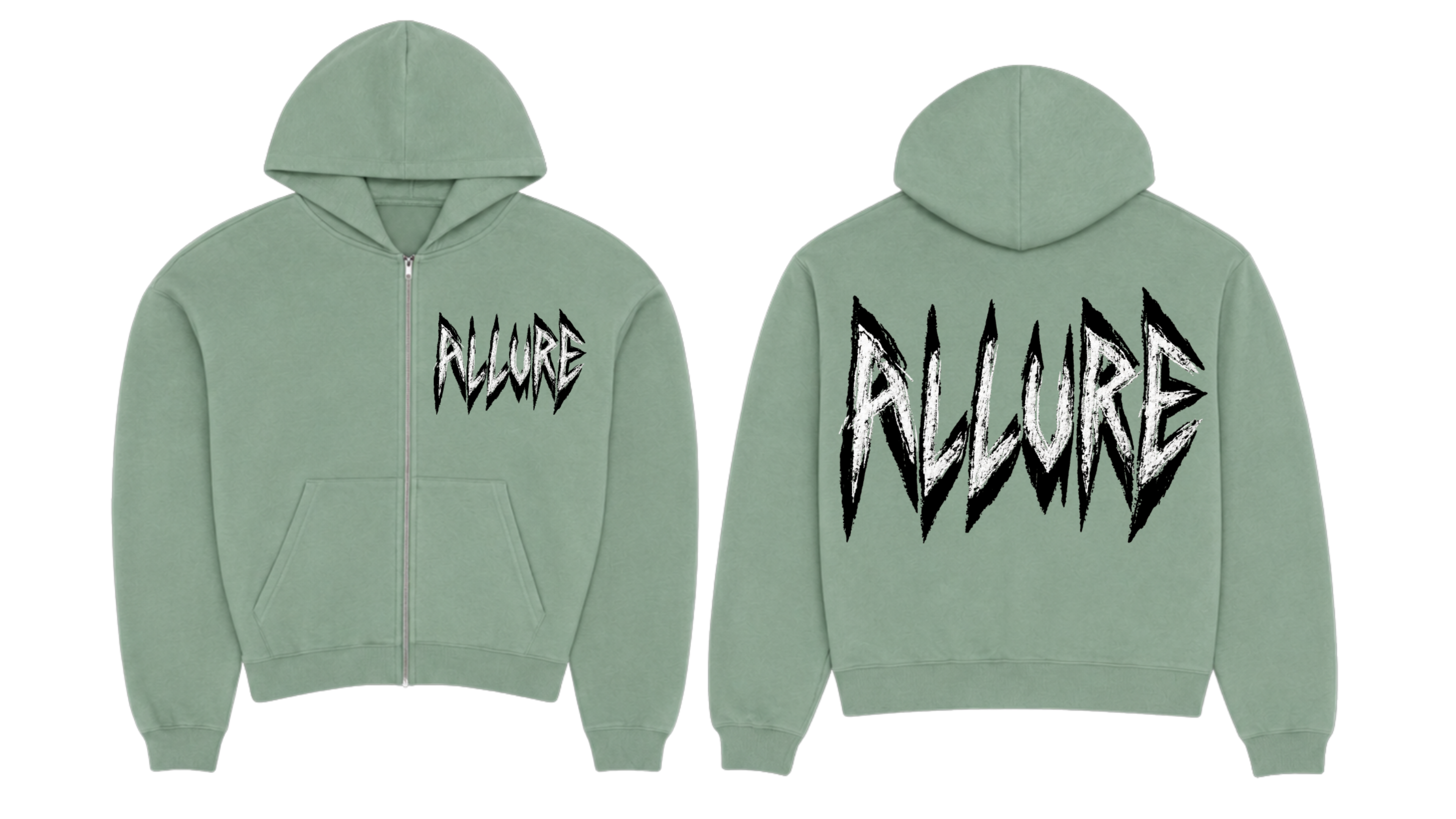 Sage Green Sigil Zip
