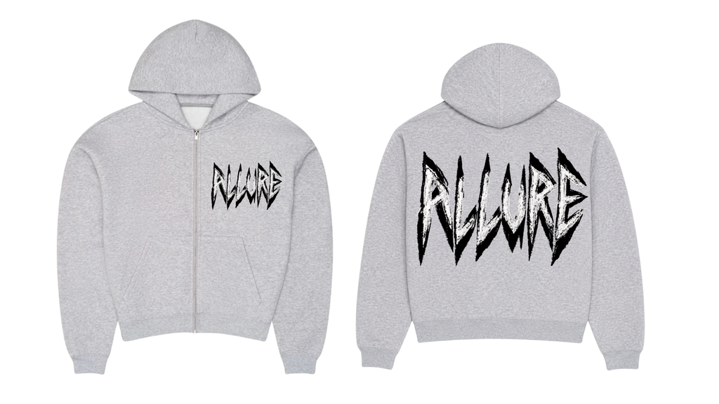 Vntg Grey Sigil Zip