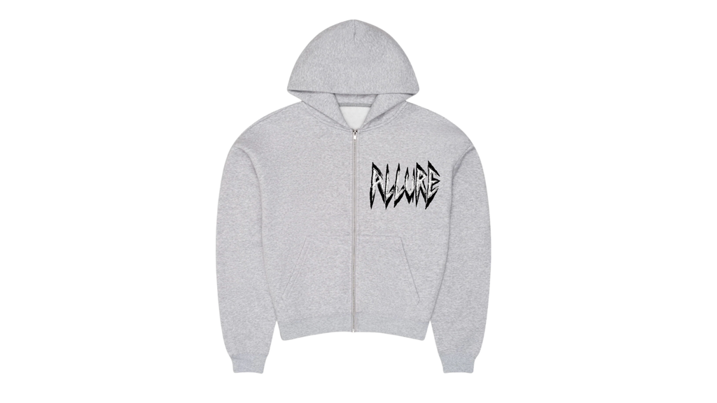 Vntg Grey Sigil Zip